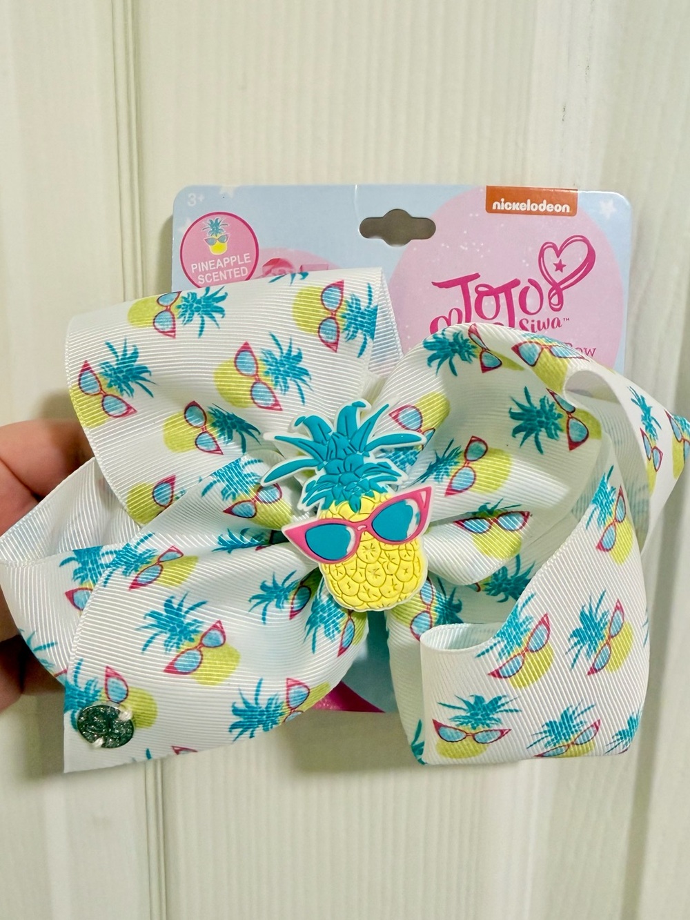 JoJo Siwa Pineapple Scented Signature Hair Bow Sunglasses Tropical NWT